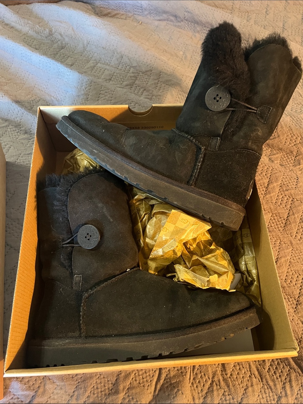 UGG women’s black Bailey Button boot